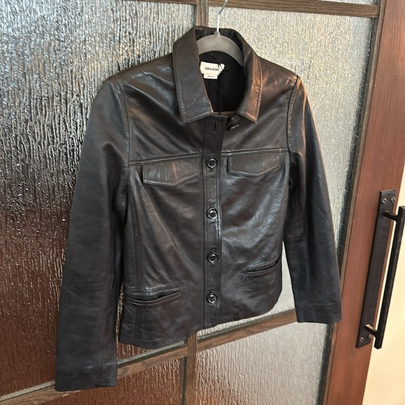 Zadig & Voltaire Liam Leather Jacket size Small NWT - Picture 11 of 12